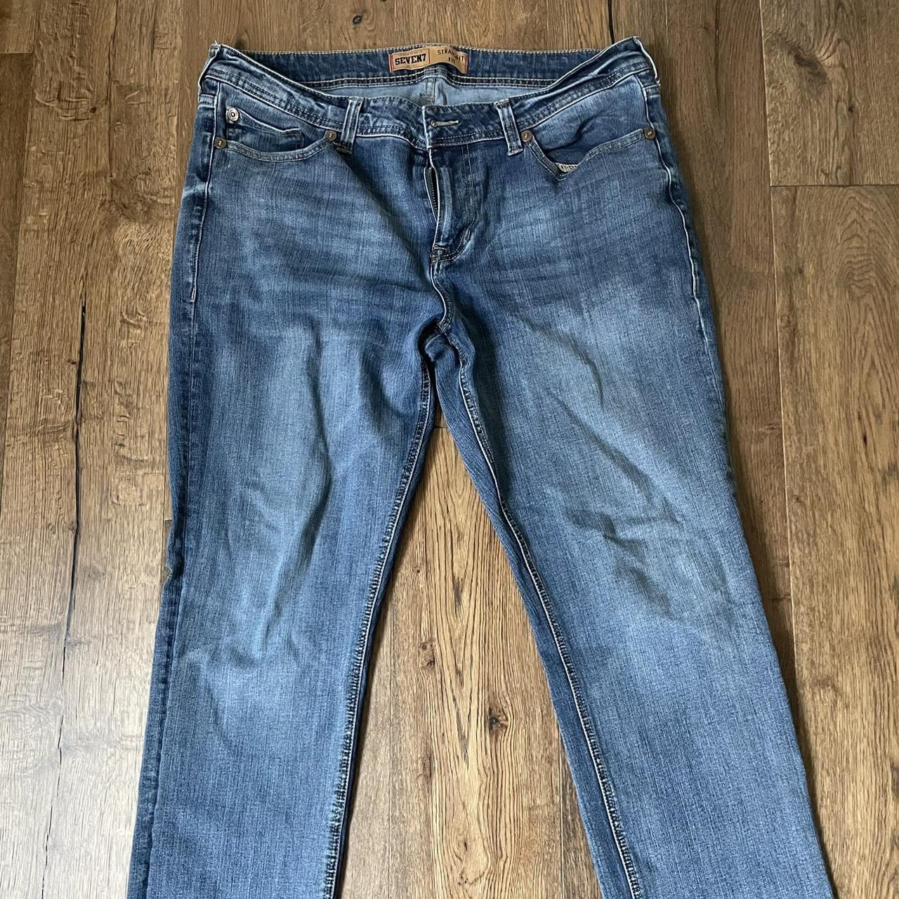 Straight fit seven7 jeans 36 x 32 - Depop