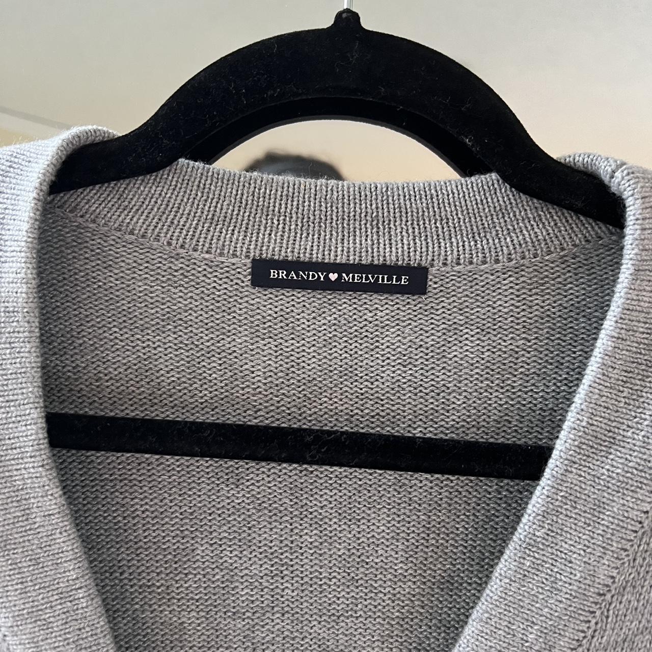 Grey Brandy Melville cardigan. Great condition, no... - Depop