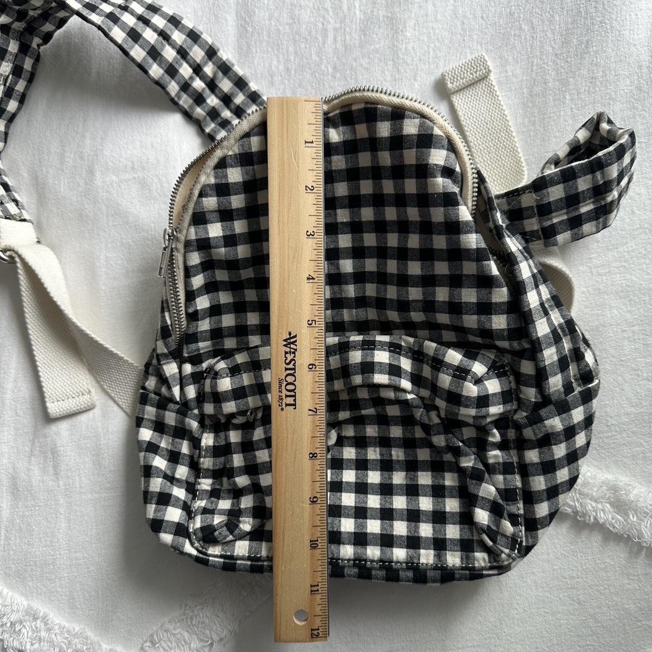 Mini checkered backpack Cute to use as a purse. Depop