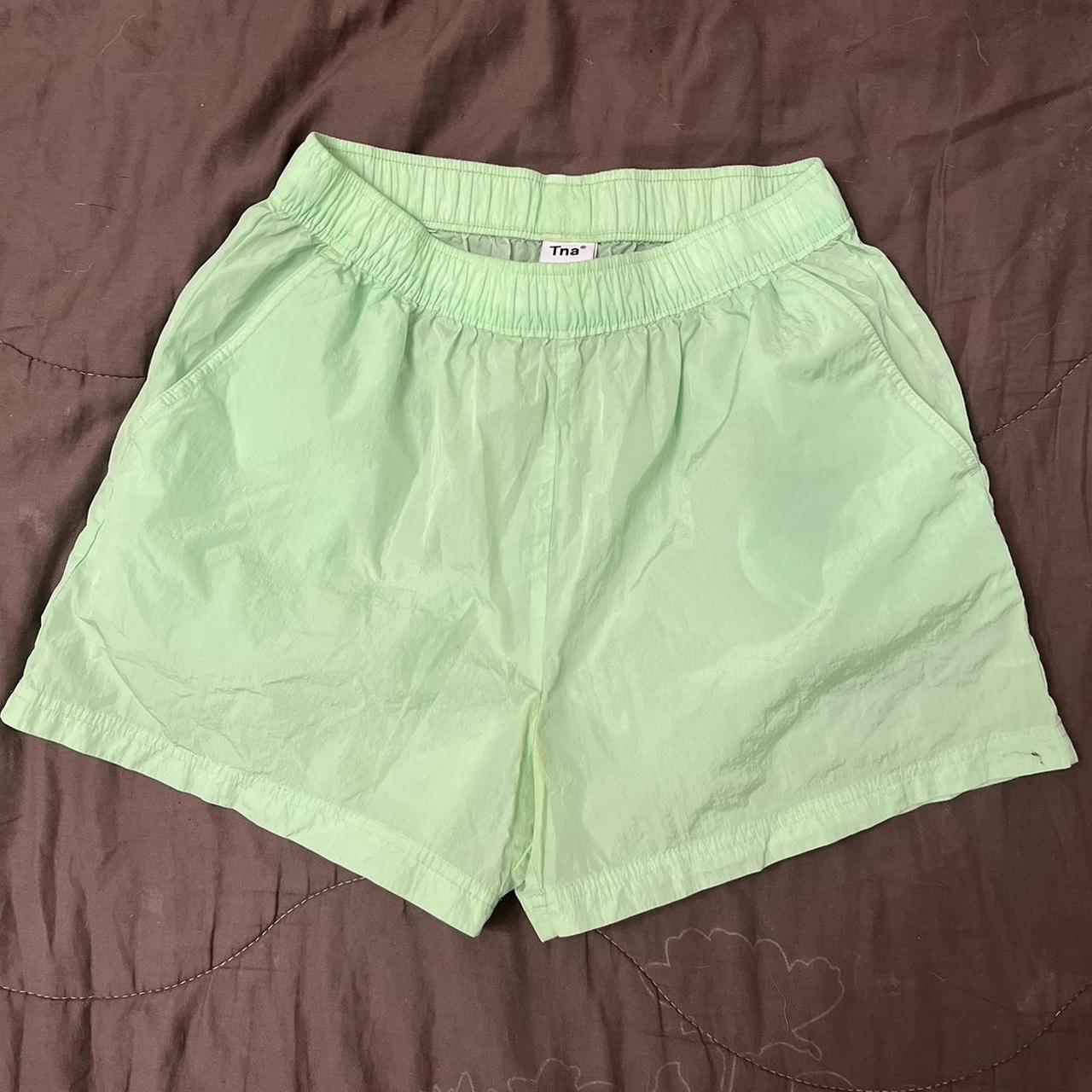 Green Aritzia Shorts! Perfect As A Beach Cover Up Or... - Depop