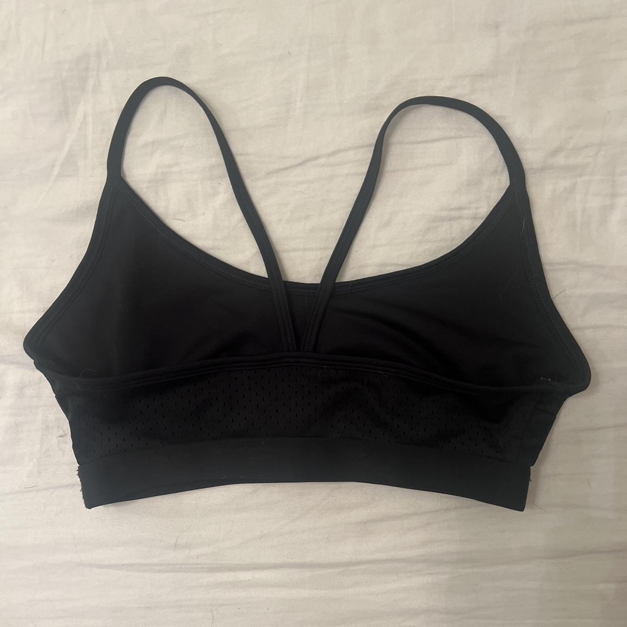 Black Hollister Mesh Sports Bra. No padding... - Depop