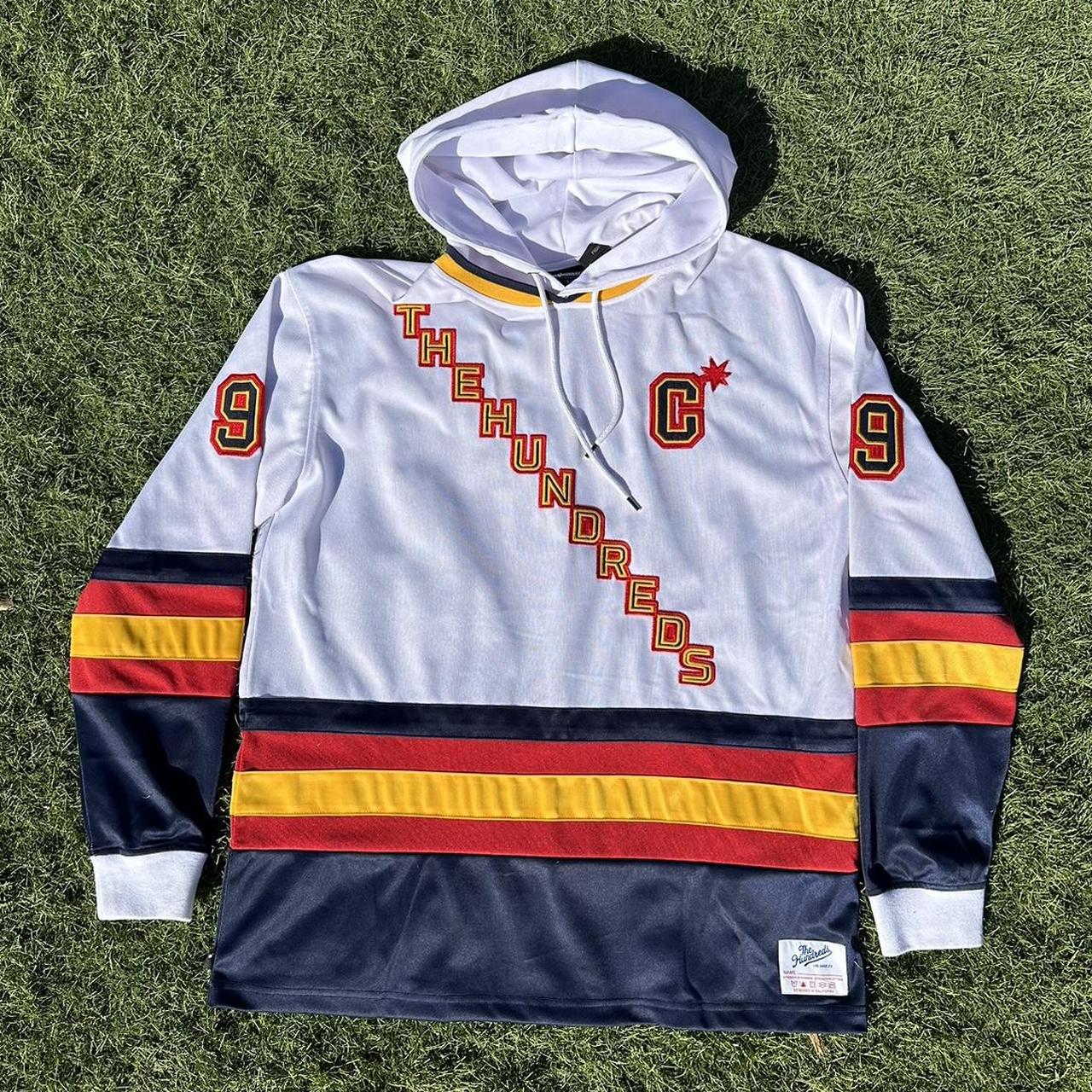 Shop Hockey Jersey Style Hoodie