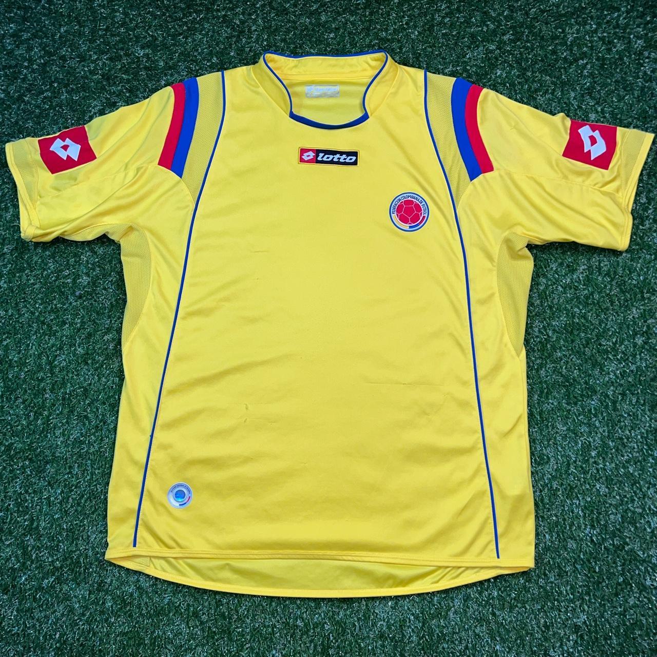 Lotto Men's Yellow and Blue Shirt