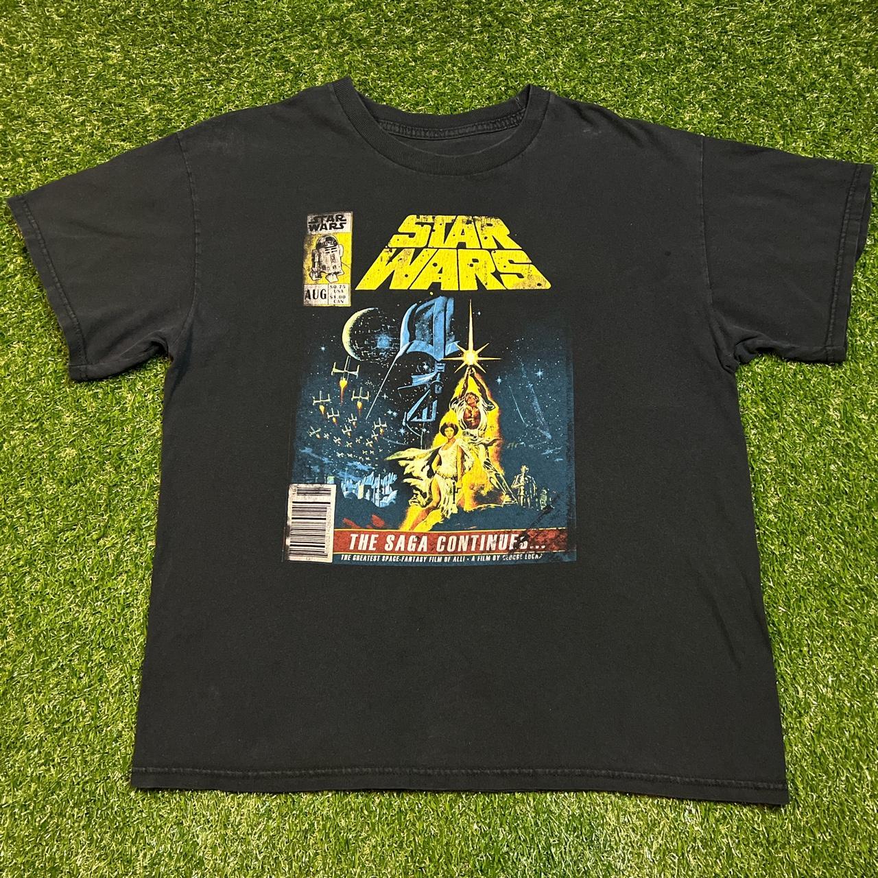 Star Wars Mens Black And Blue T Shirt Depop 4708