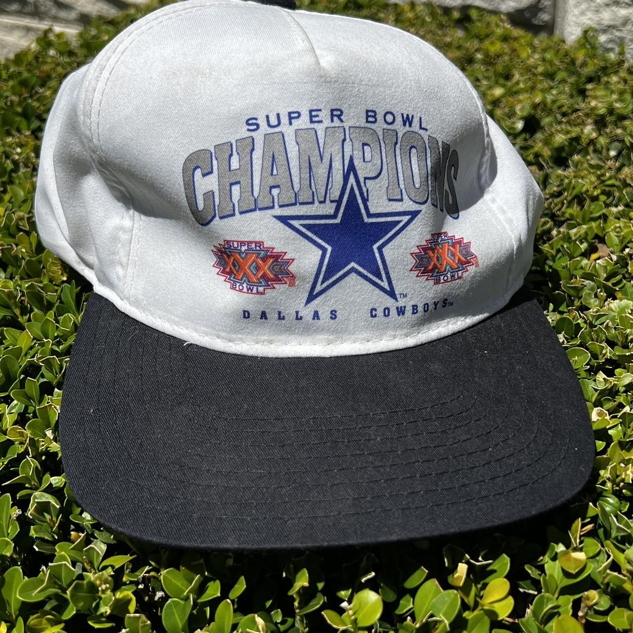 Vintage Dallas cowboys hat 90s snapback big logo - Depop