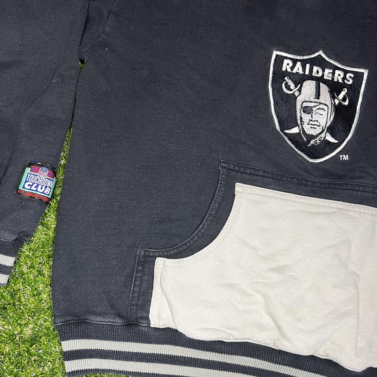 NFL Oakland Raiders Sweater Hoodie Youth Size Large - Depop