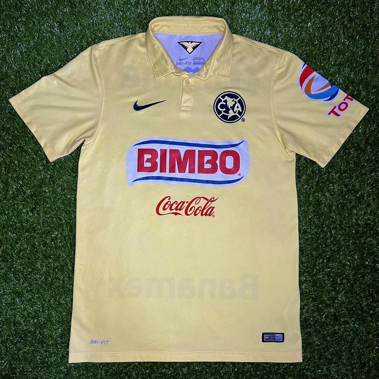 Club America Soccer Jersey Bimbo Coca-cola Men's Large 