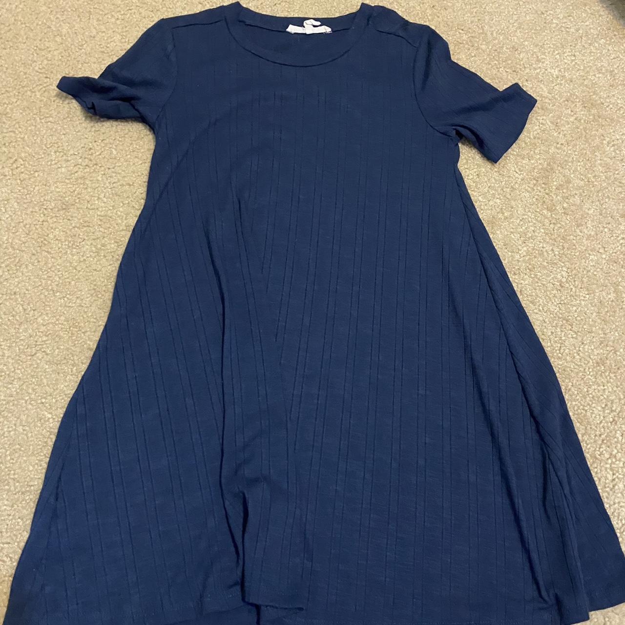 Mini navy skater dress - Depop