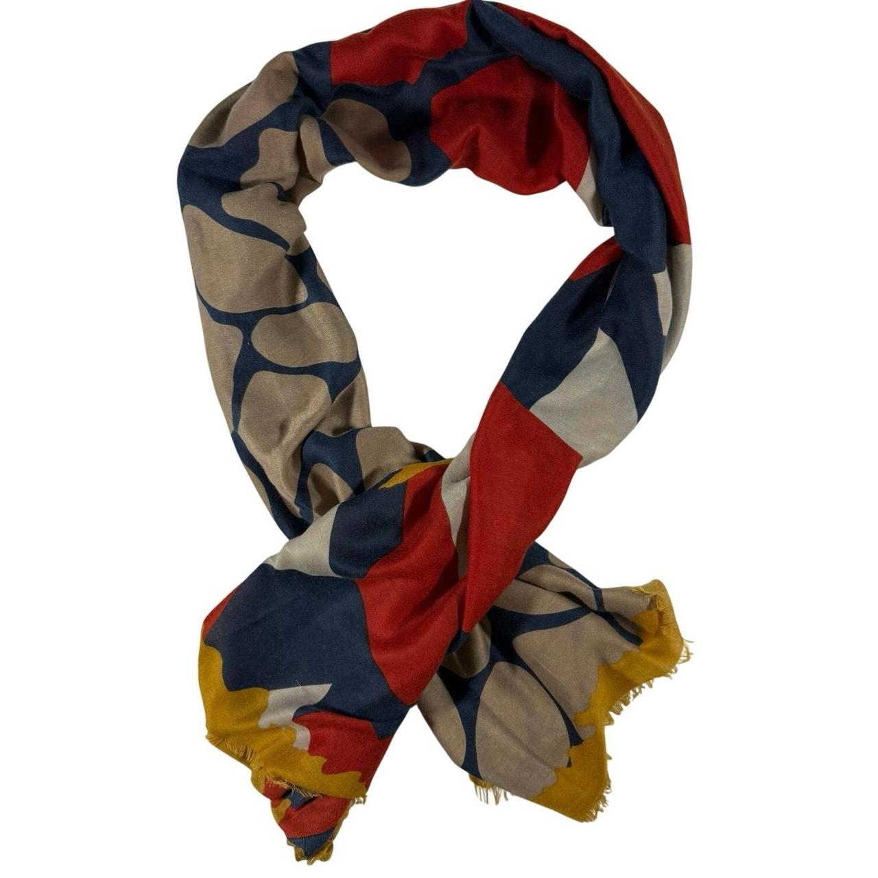 Source Unknown Women's Scarf - Blue/Red – Add a b… - image 1