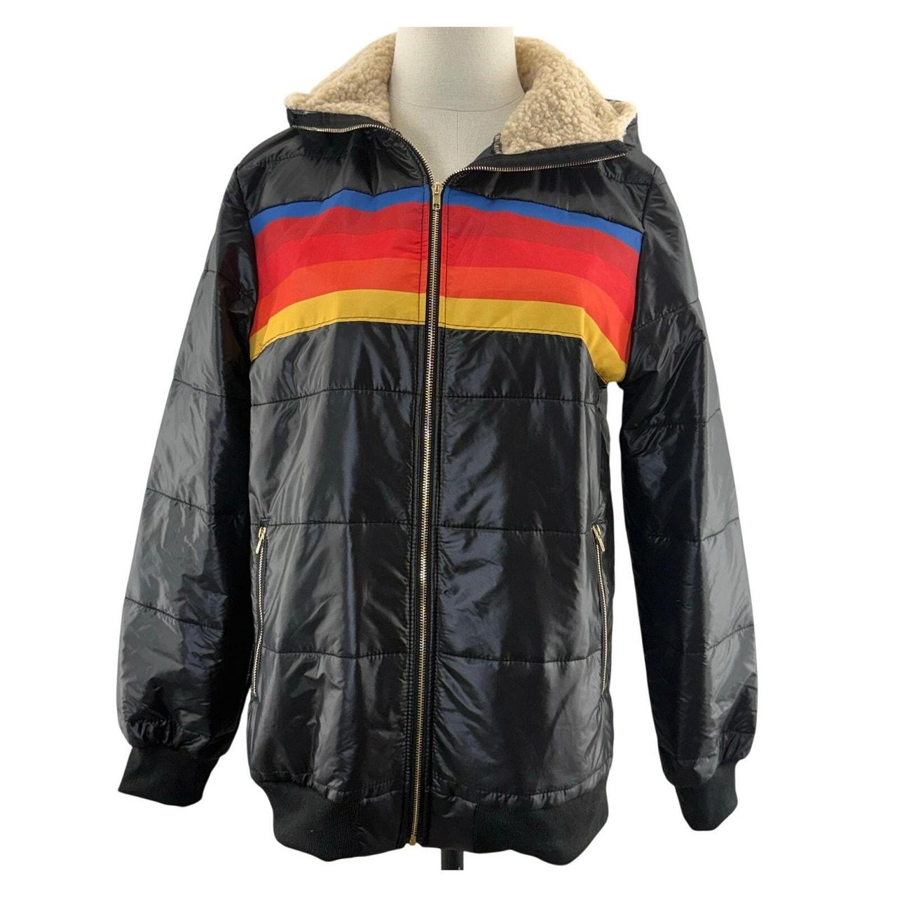 Source Unknown Women's Jacket - Black/Multi - L –… - image 1