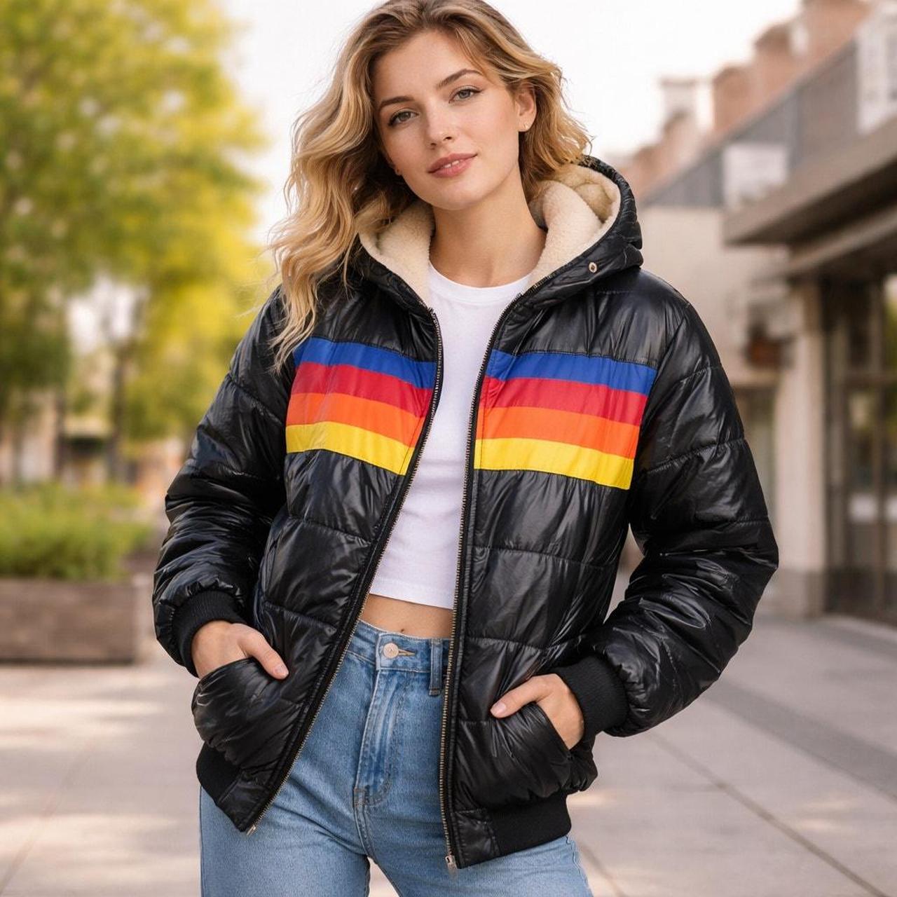 Source Unknown Women's Jacket - Black/Multi - L –… - image 7