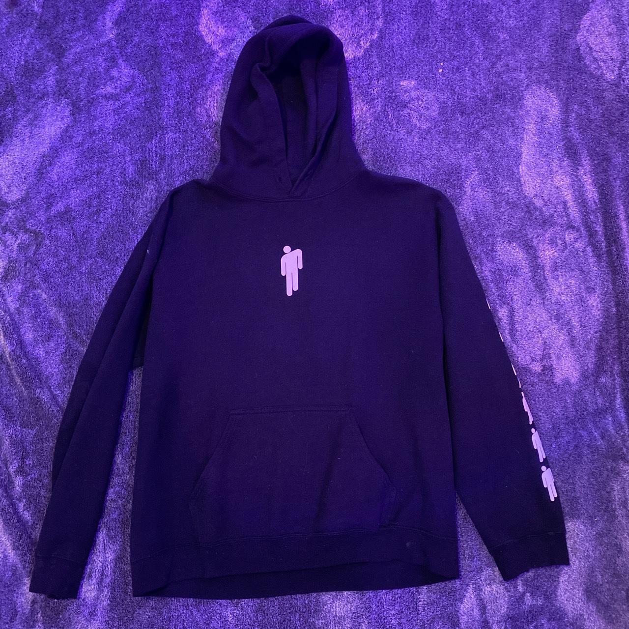 OG billie eilish hoodie no drawstring used but Depop