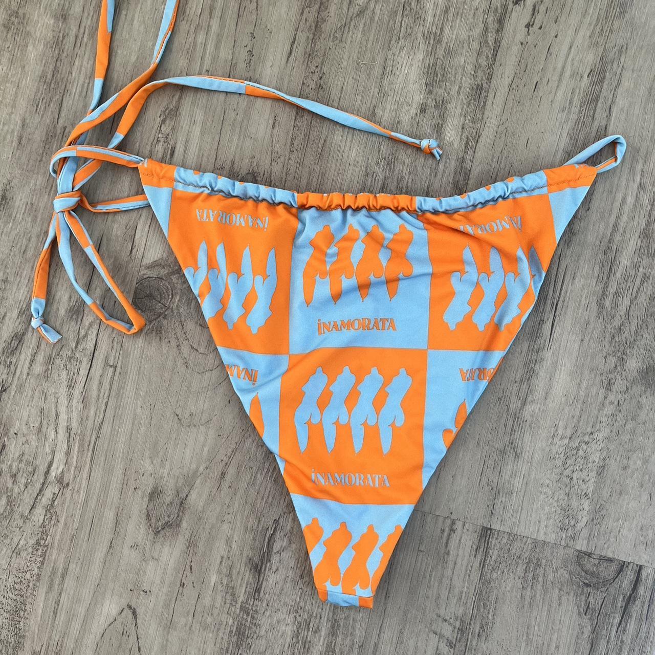 INAMORATA Las Olas Bikini Bottoms in blue/orange | Depop