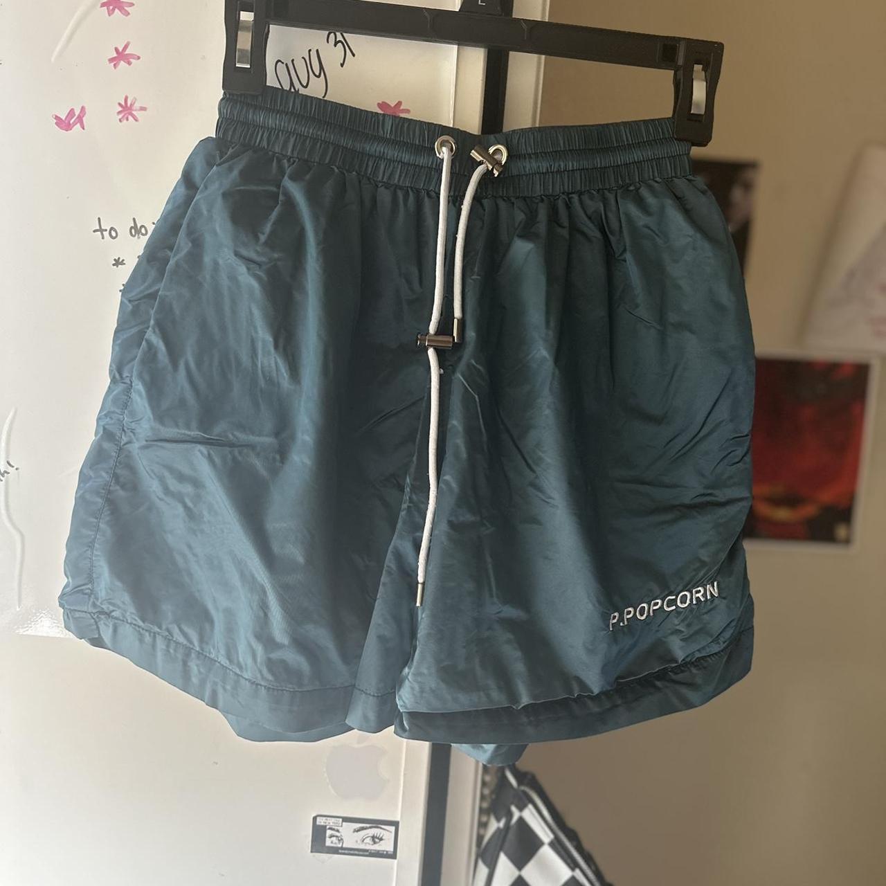 Punk Popcorn dark green shorts, it doesn't come with... - Depop