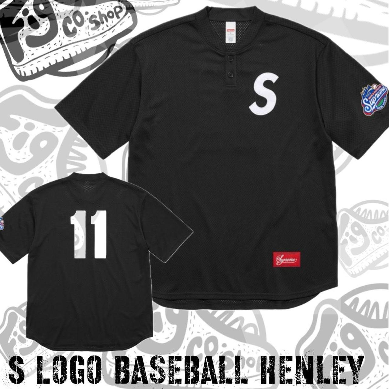トップス supreme S Logo Baseball Henley Black M Supreme S Logo Baseball Henley Black Men's - FW24 - US