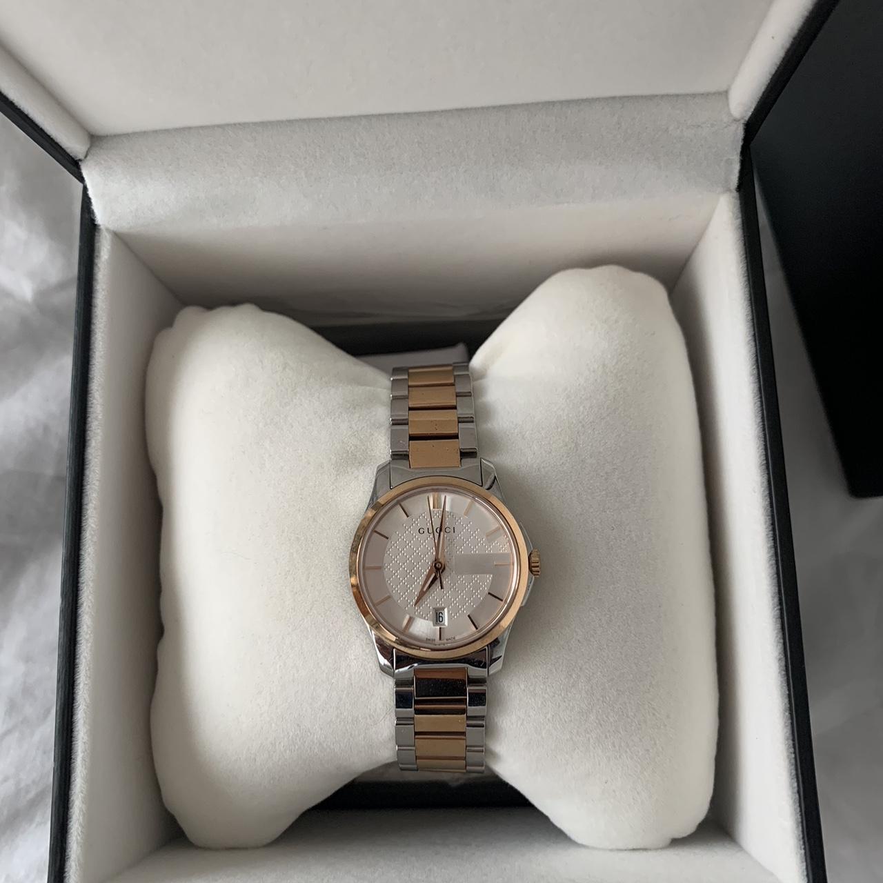 Gucci womens two tone rose gold watch (38mm) -... - Depop