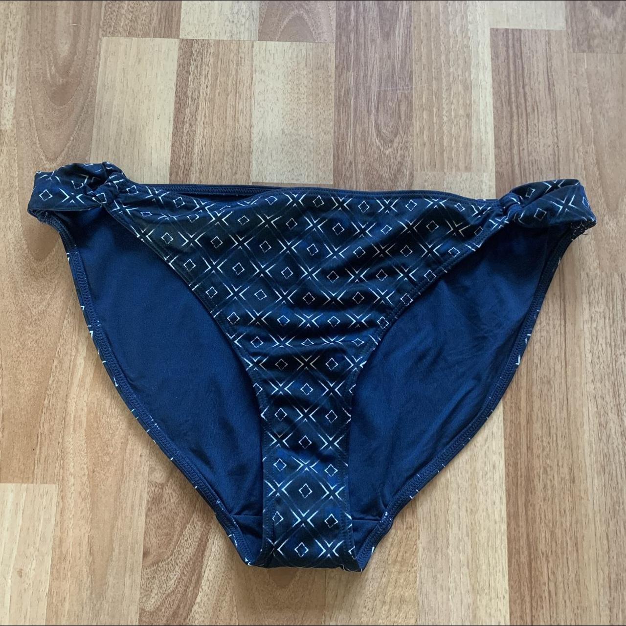 Ikat Print Bikini Bottoms Fatface Navy Print Loop Depop