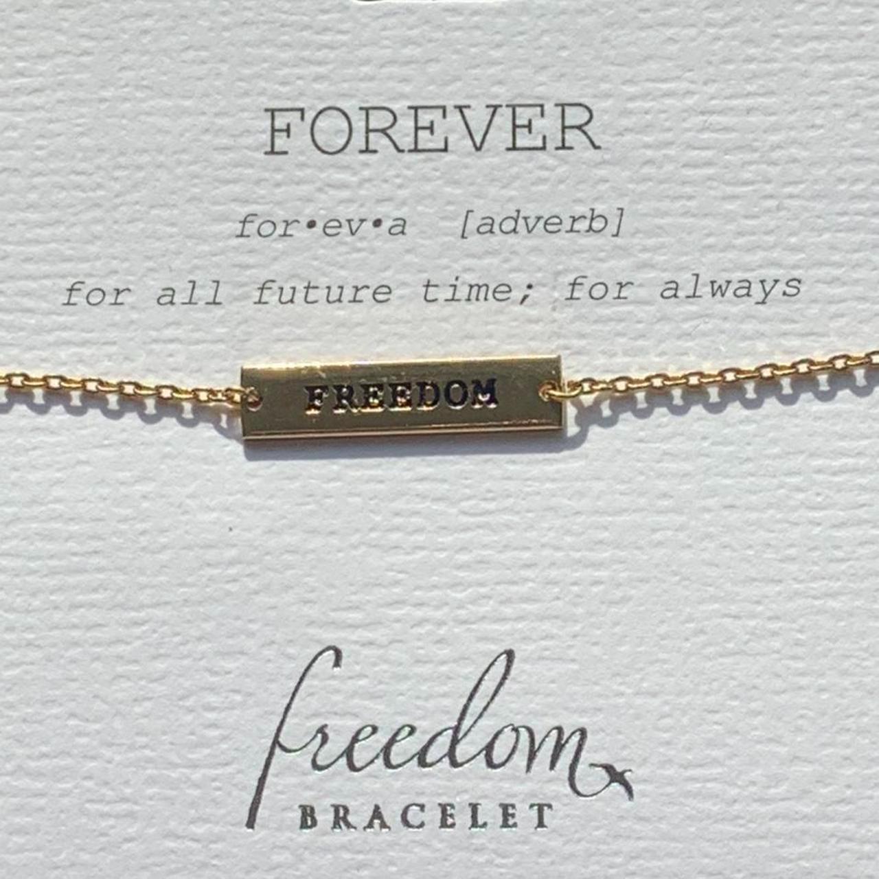 Bracelet Forever Plaque Gold plated Marina De Buchi... - Depop
