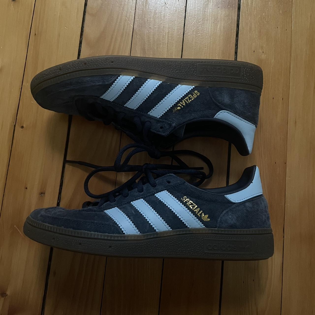 Spezial navy and light blue adidas shoes. Sold out... - Depop