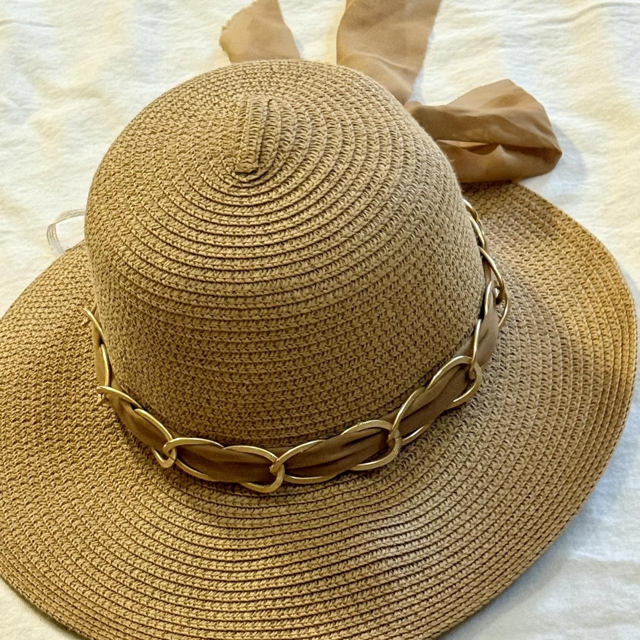 Source Unknown Women's Straw hats - Tan/Gold – Ta… - image 2