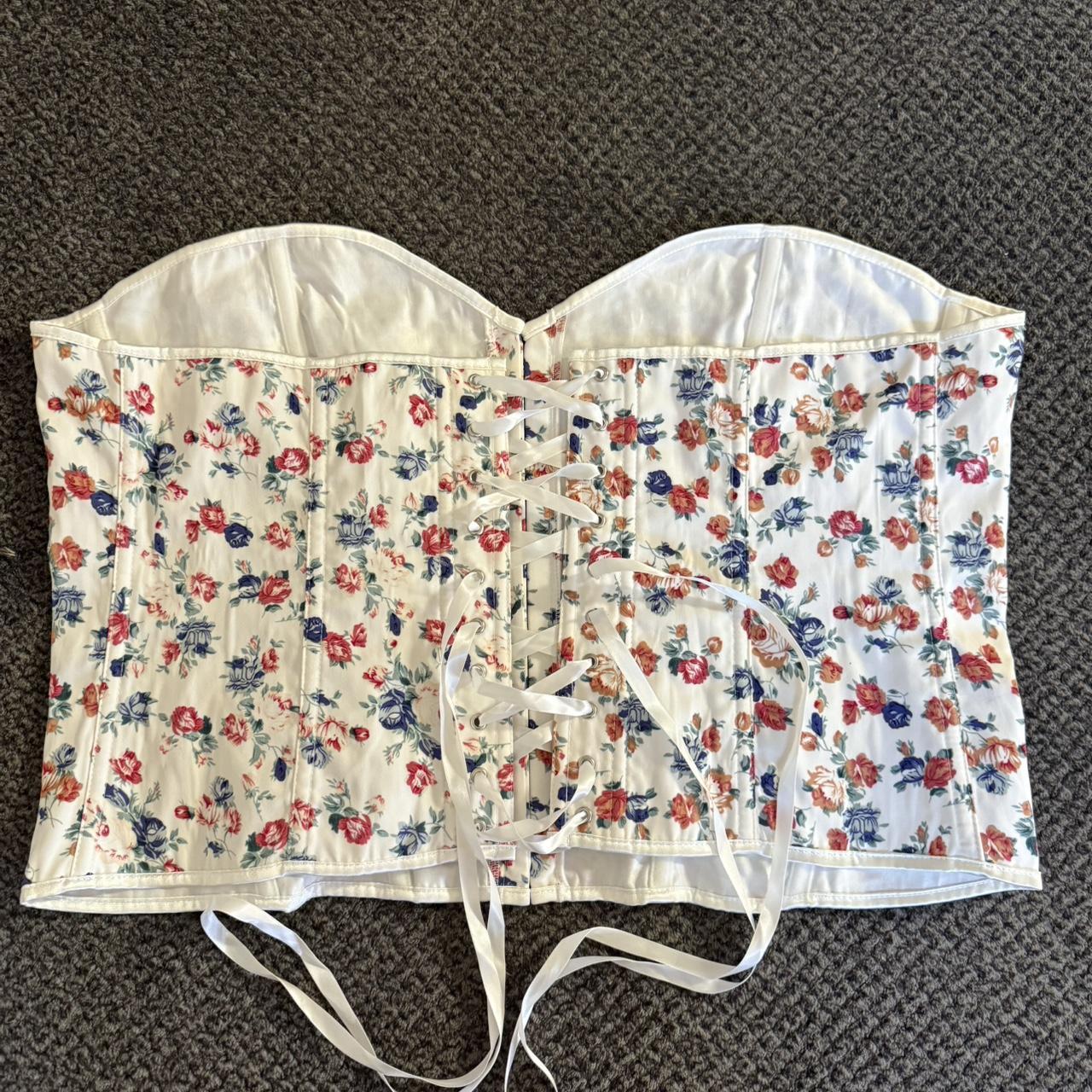 Source Unknown Women's Corset - White/Multi - 4XL… - image 2