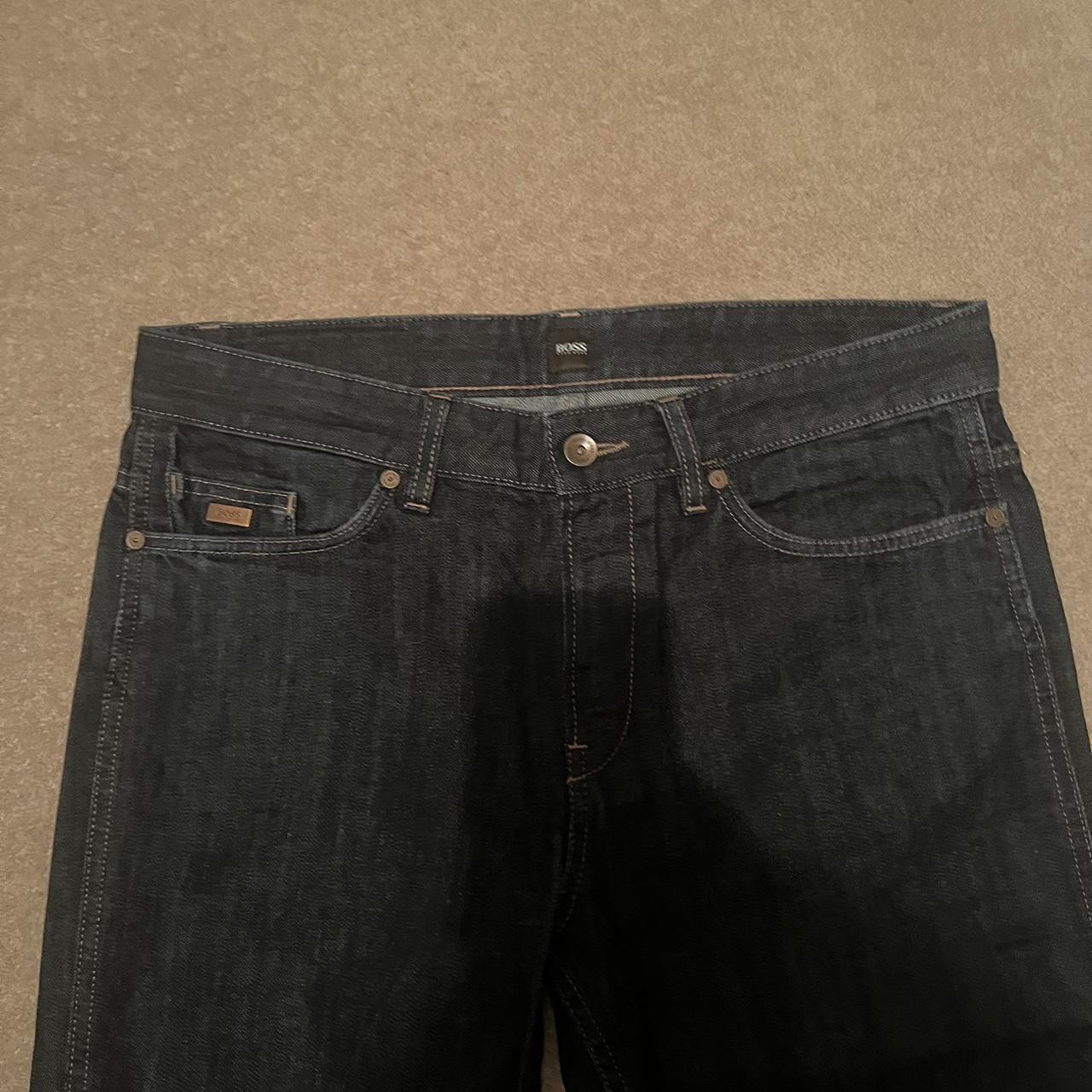 Dark blue Hugo boss jeans W32 L34 Worn twice perfect... - Depop