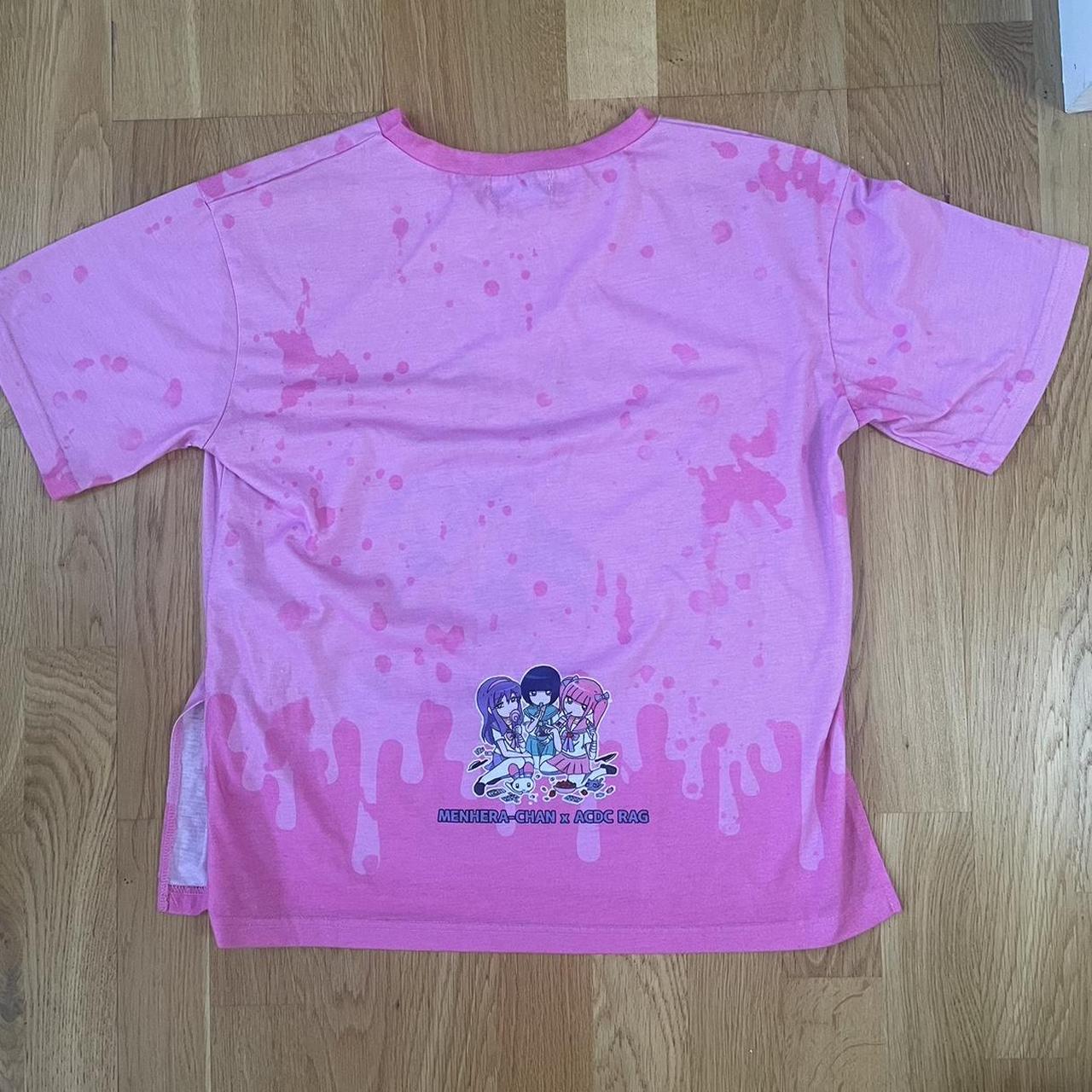 deadstock menhera chan x acdc rag tshirt has slight... - Depop