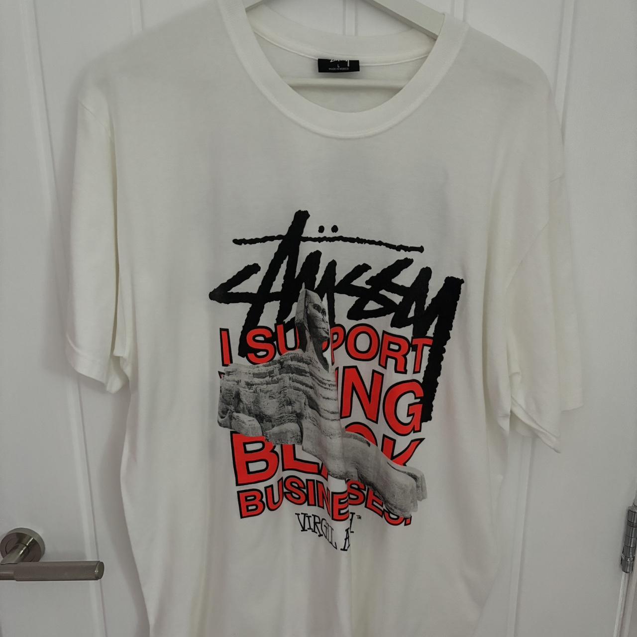 Stüssy x Off-white Virgil Abloh t-shirt Like new | Depop