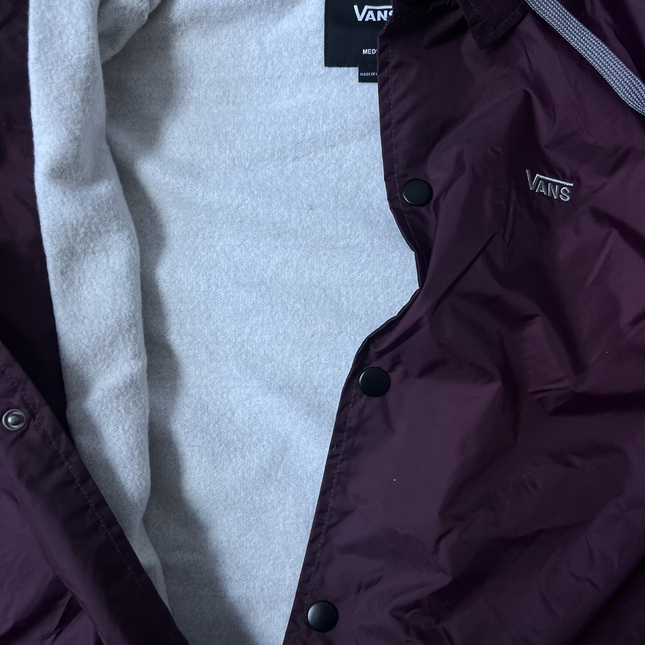 Burgundy vans clearance windbreaker