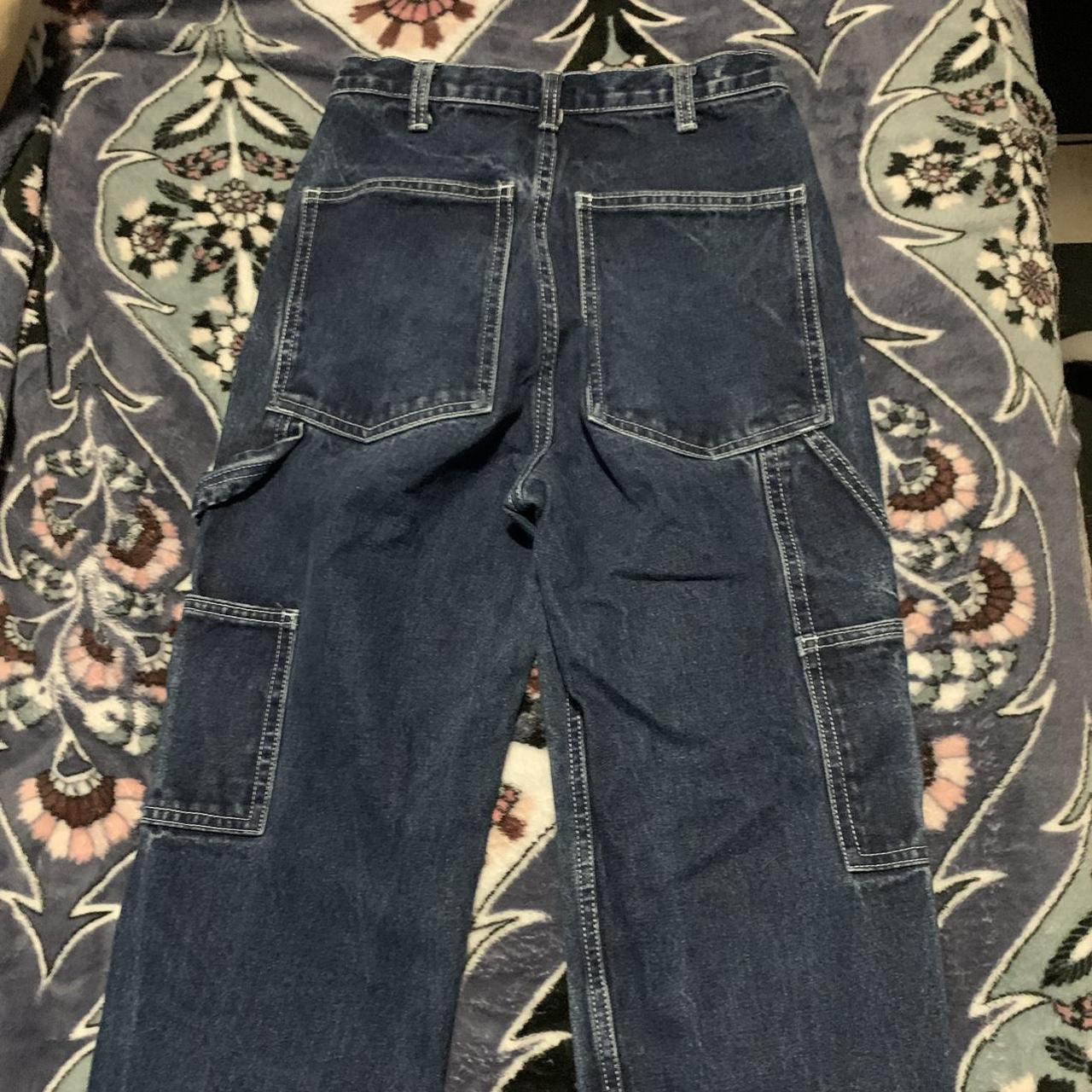 brandy melville jeans says size medium im a 26 waist... Depop