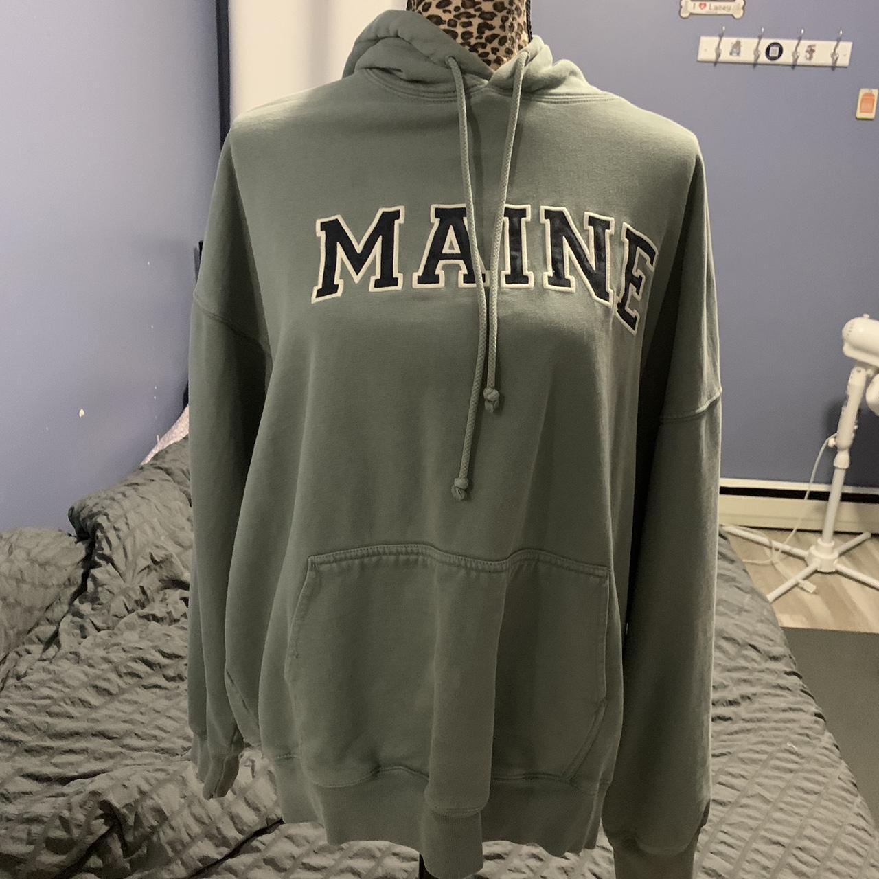 brandy melville maine hoodie small stain pm me for pics Depop