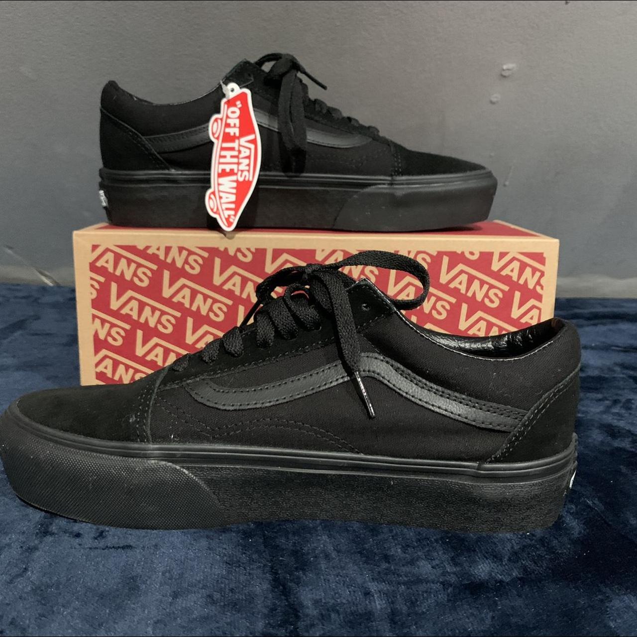 Van best sale black trainers