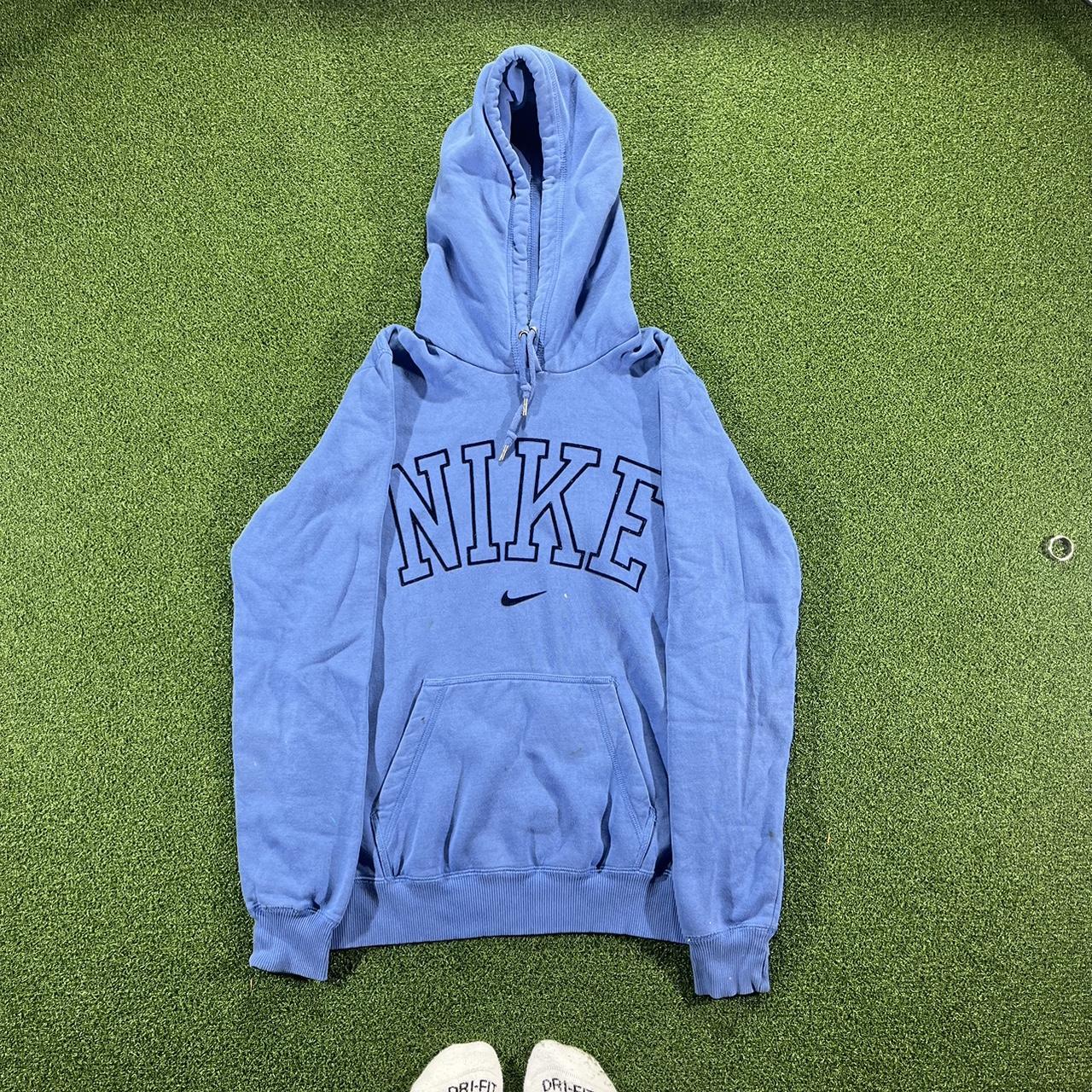 Vintage Baby Blue Nike Hoodie Item is in good... - Depop