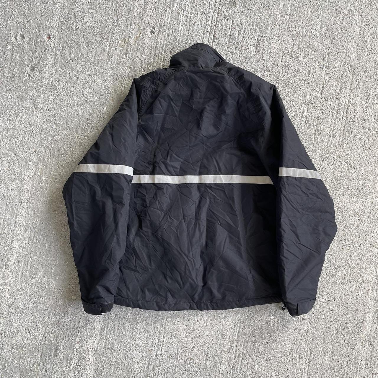 Black 7Up Snapple Jacket With Reflective Stripes | Depop