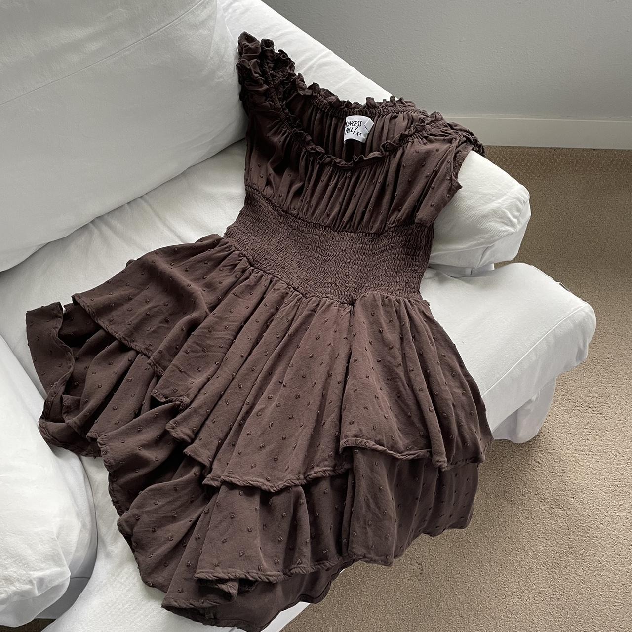 Princess Polly Women's Brown Dress Depop