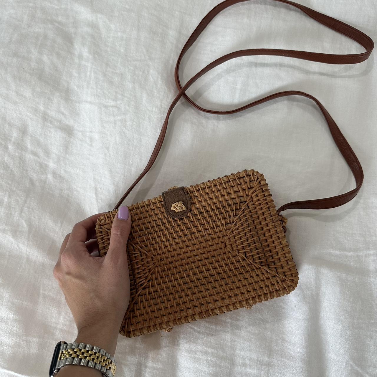 Rattan crossbody bag 🥥 #summer #style - Depop