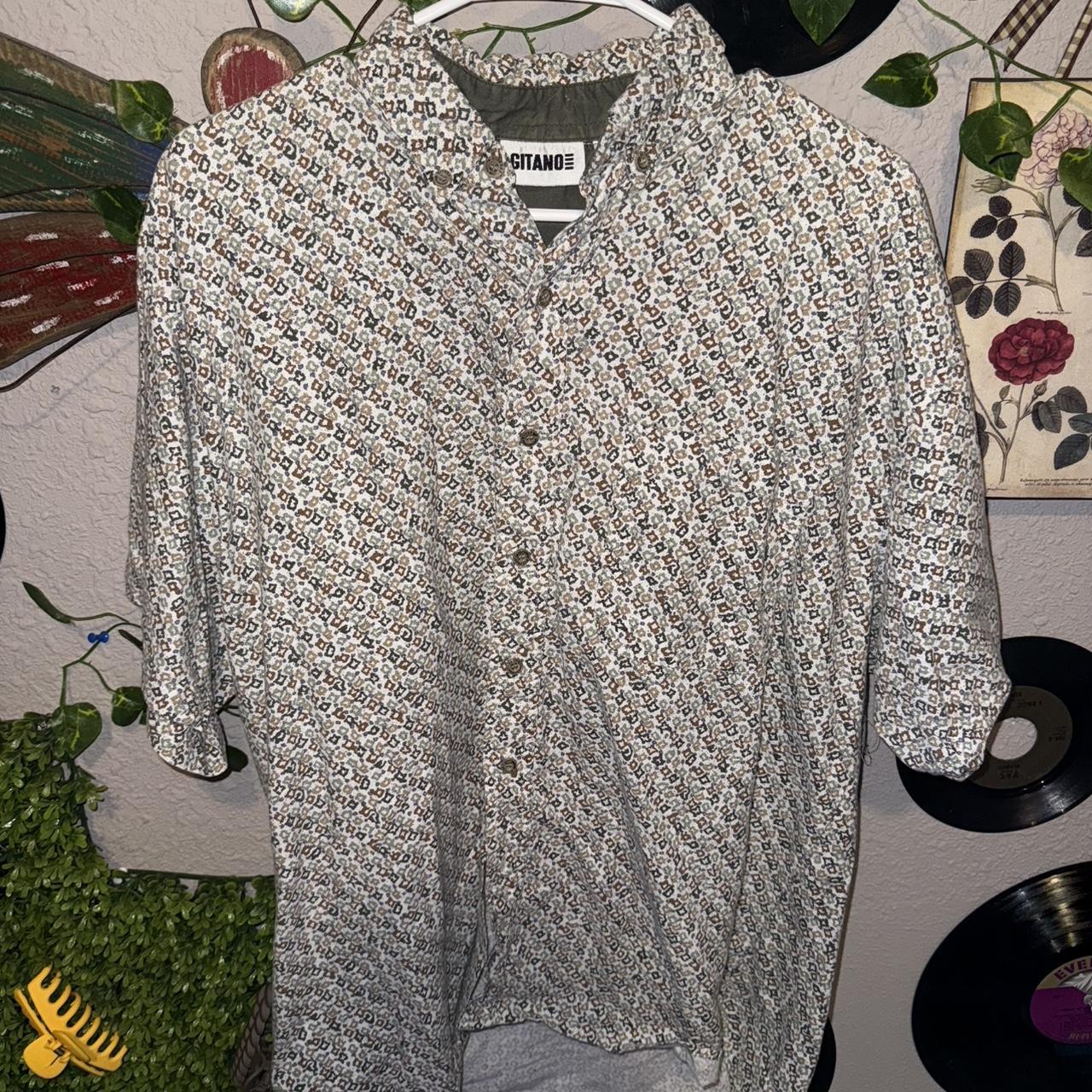 Gitano Men's Blouse - Multi/Grey - L – gitano men… - image 1