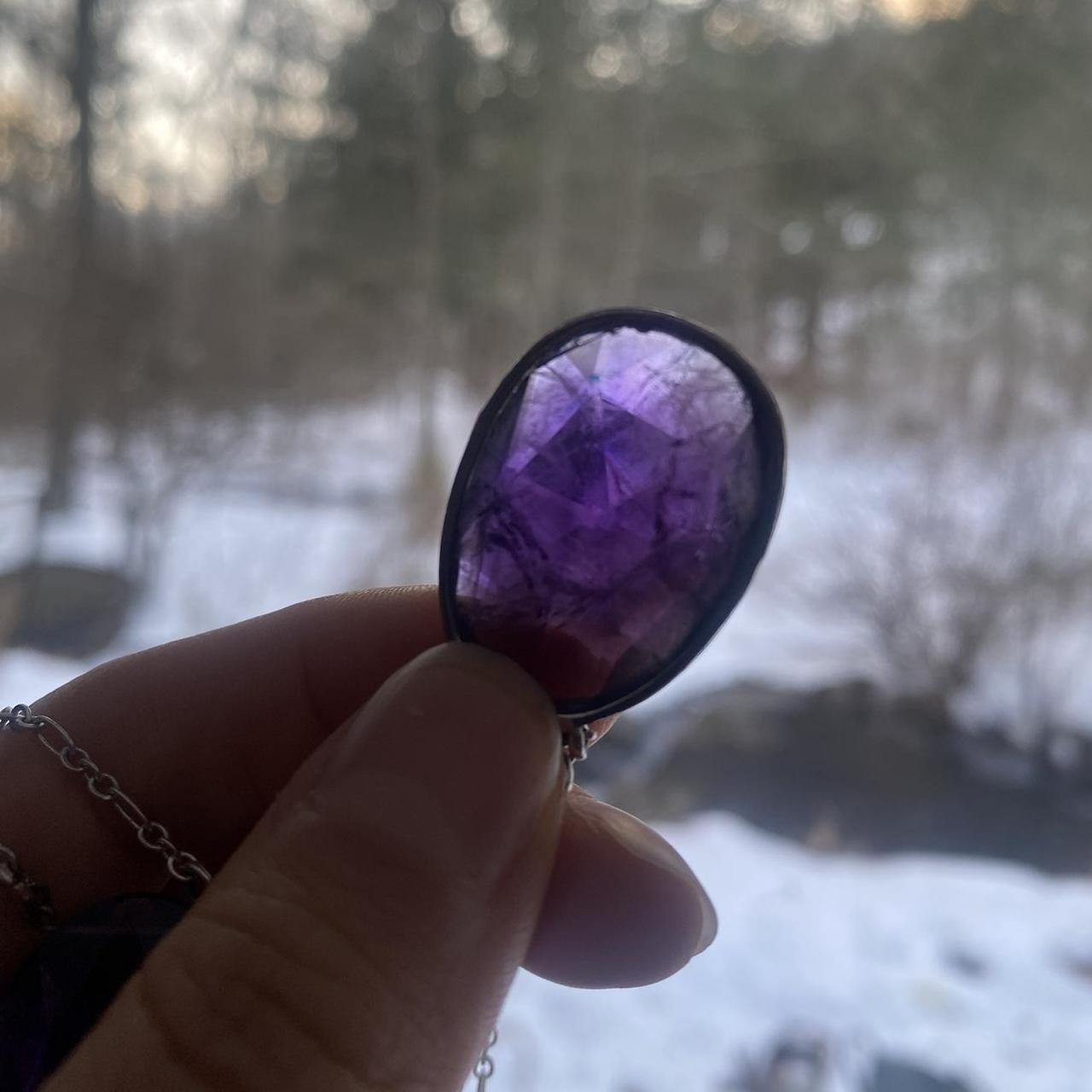 Women's Necklace - Purple – beautiful stackable a… - image 4