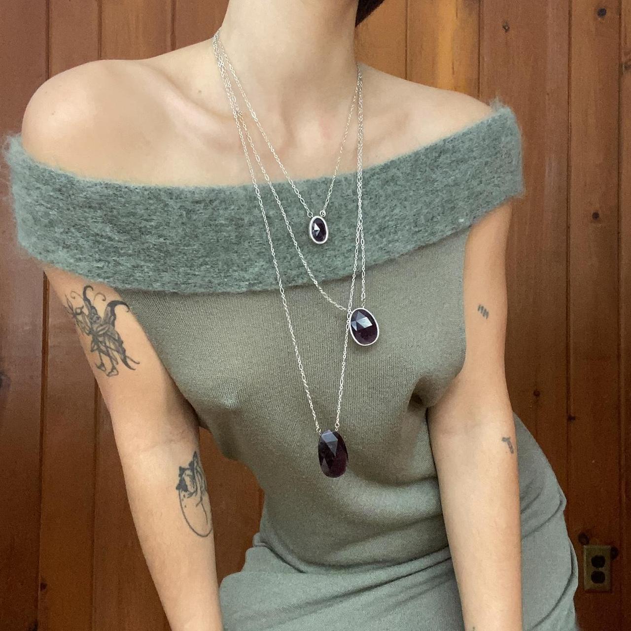 Women's Necklace - Purple – beautiful stackable a… - image 1