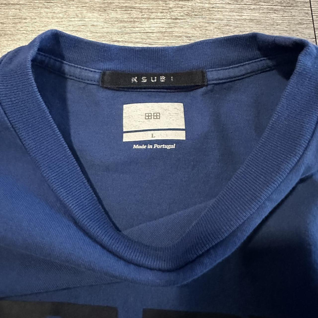 Ksubi Men's Blue and Navy T-shirt (2)