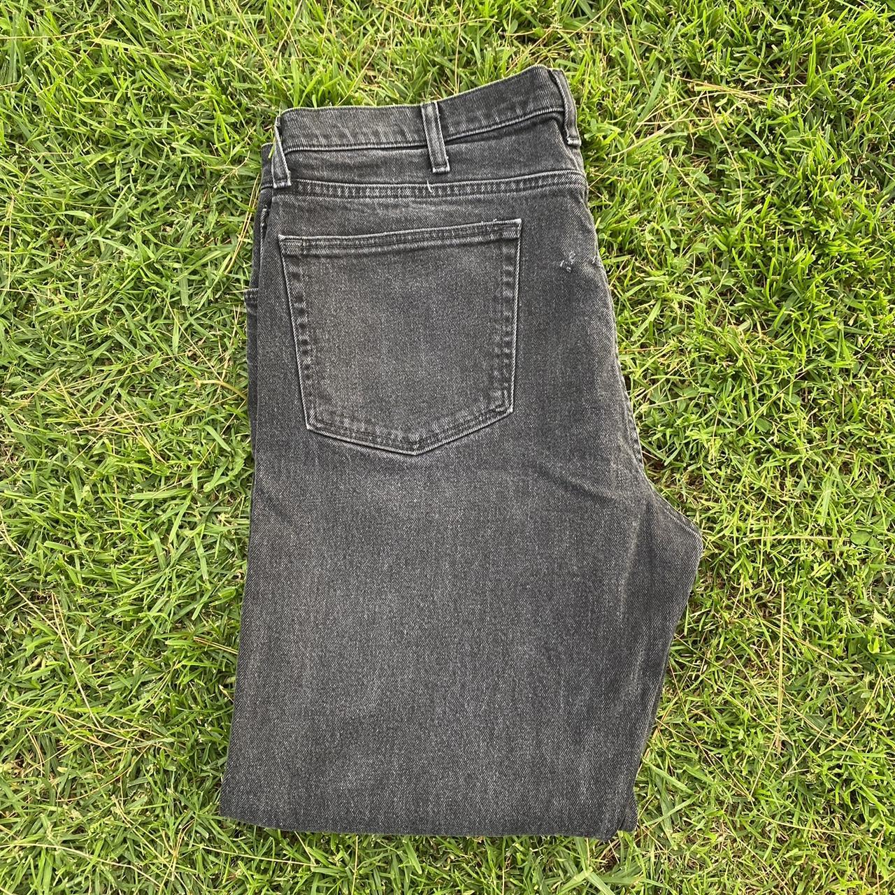 Wrangler reserve advance comfort jeans washed black... - Depop