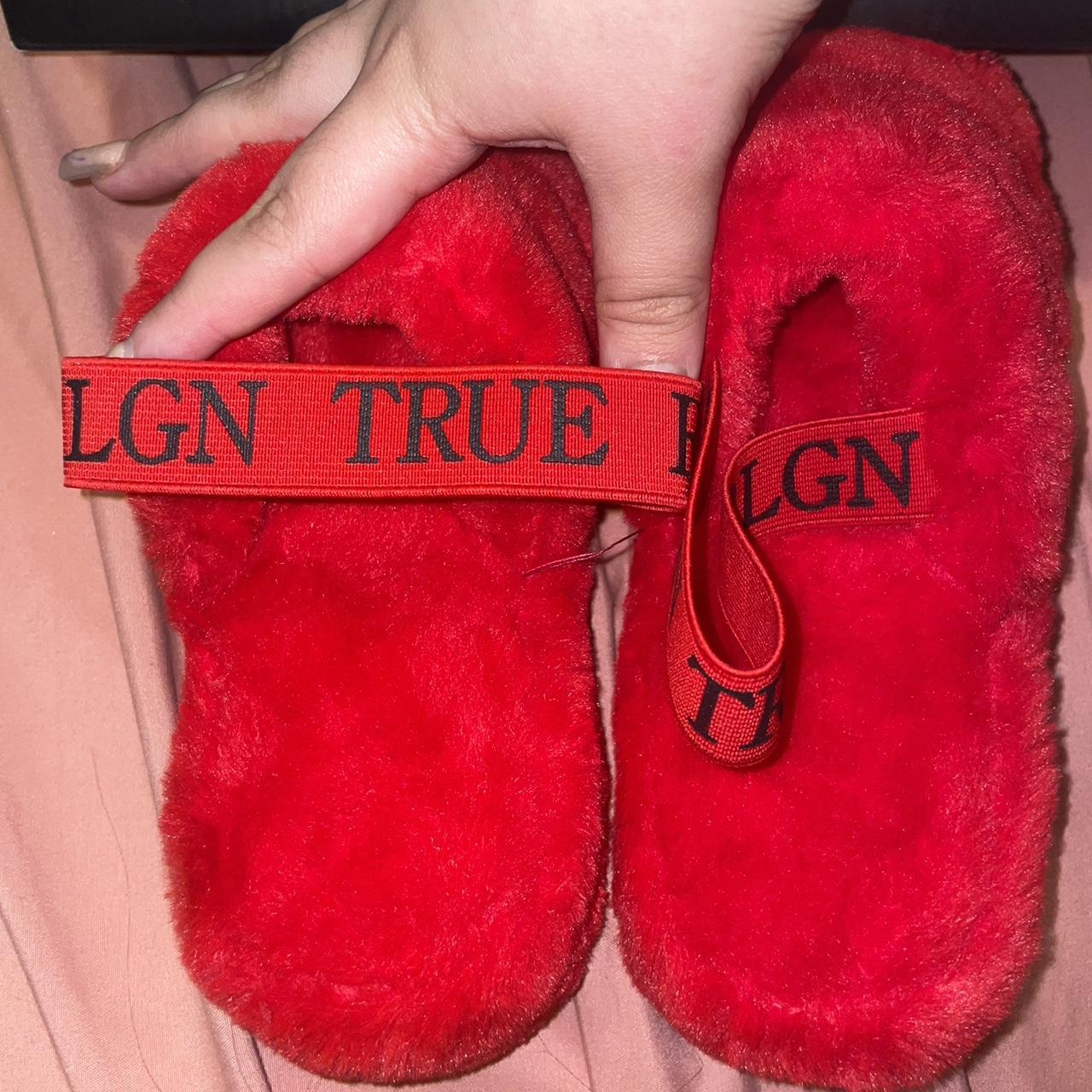 True religion slides red fashion