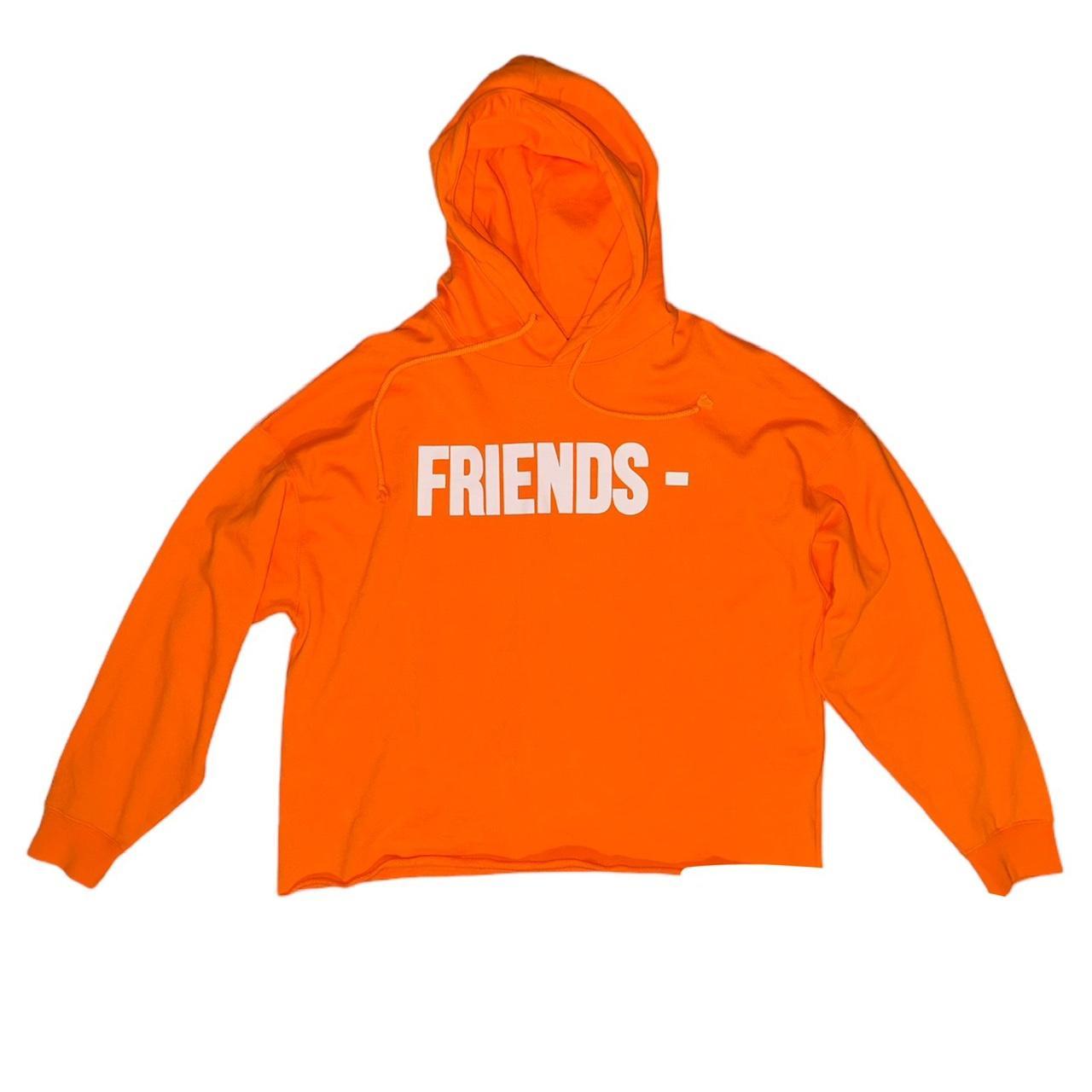 Orange friends vlone discount hoodie