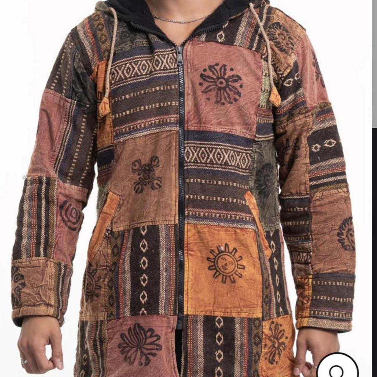 Women's Jacket - Multi/Brown - XXL – Patchwork ha… - image 2