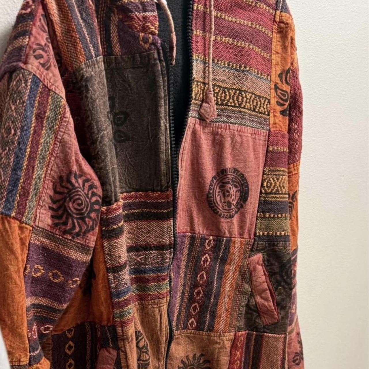 Women's Jacket - Multi/Brown - XXL – Patchwork ha… - image 3