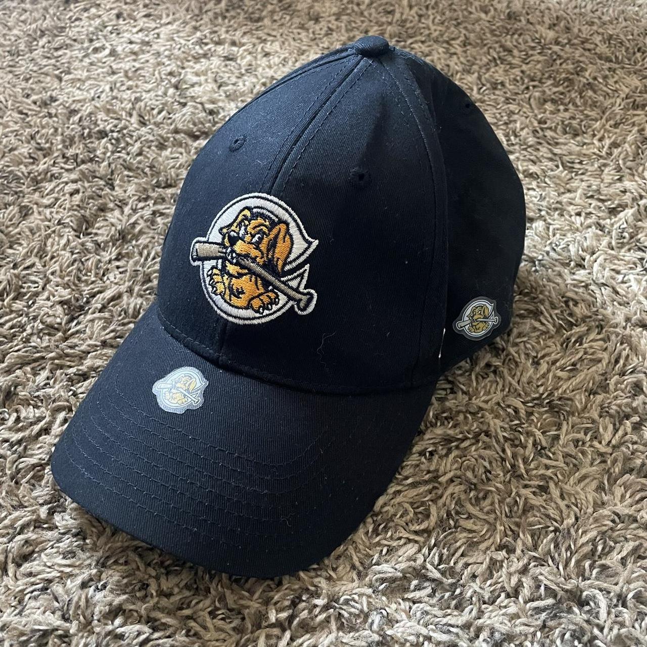 Men's Black and Yellow Hat Depop