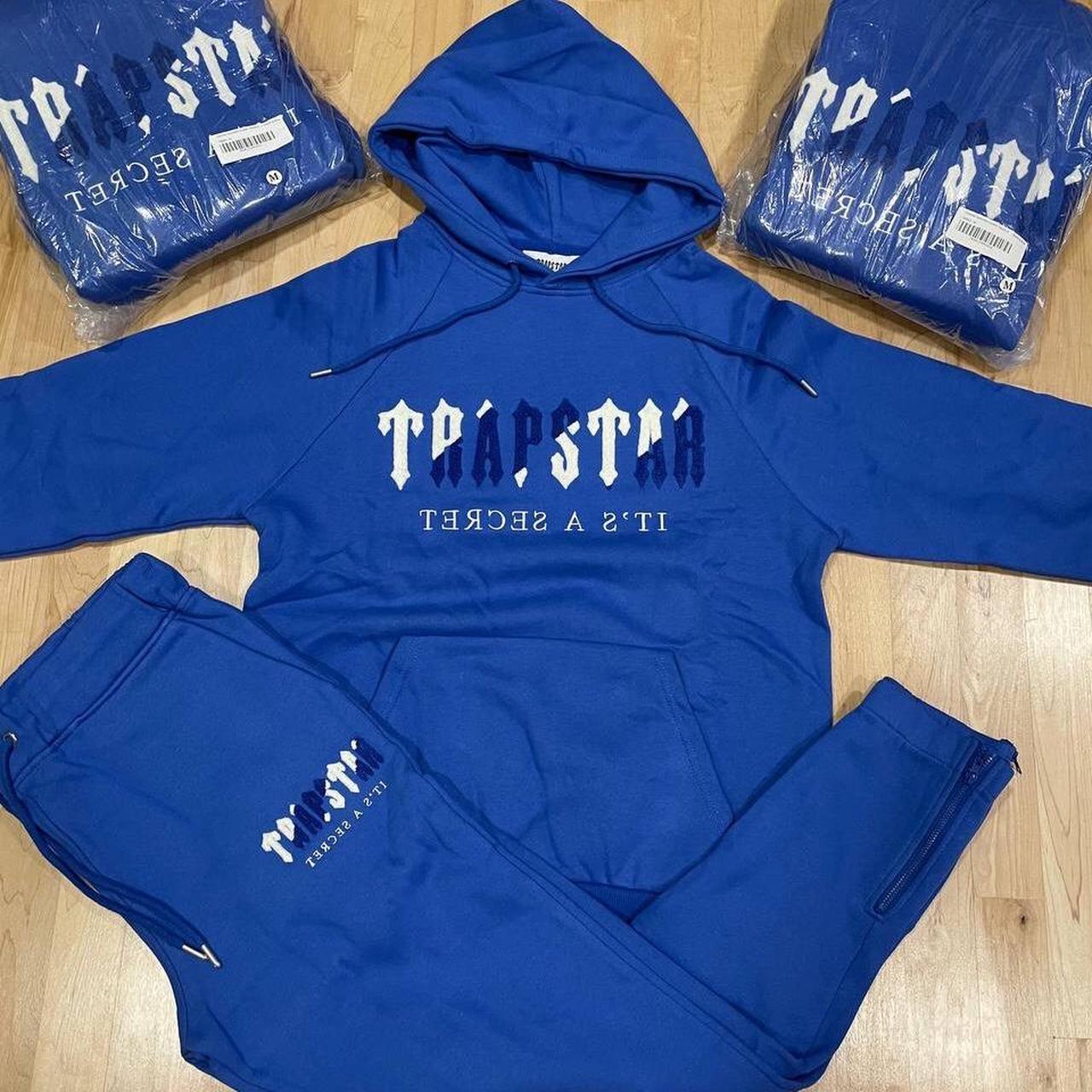 Trapstar Chenille Decoded Tracksuit Blue Trapstar Decoded Chenille