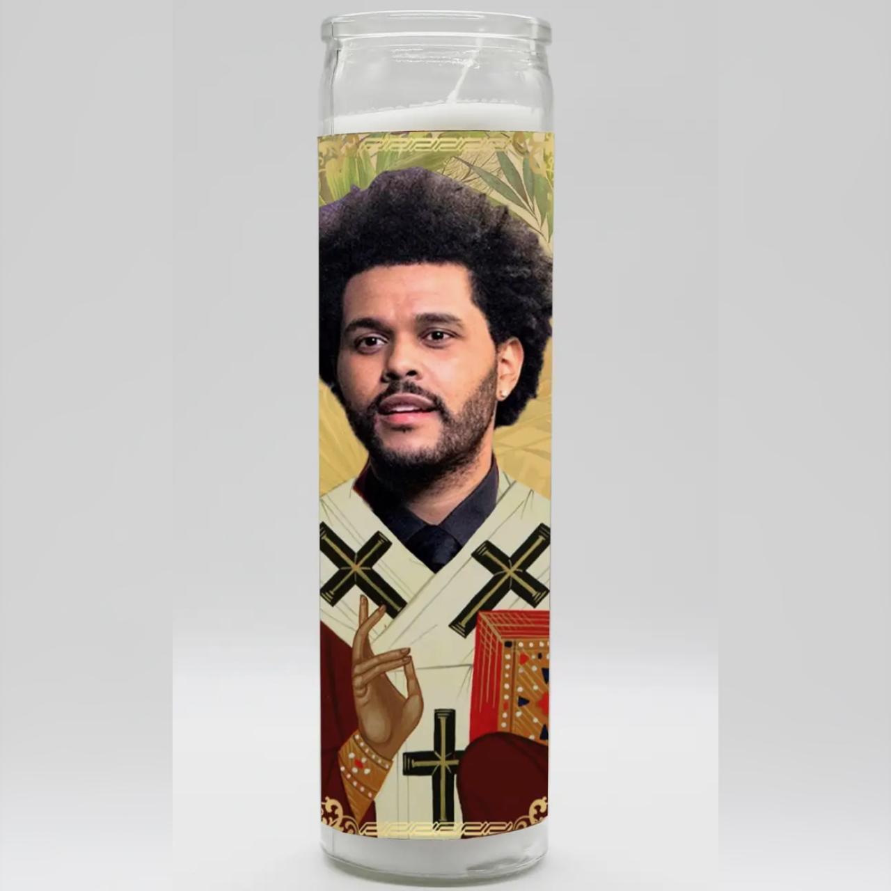 Tall white candle, hand poured in Mexico, design and... Depop