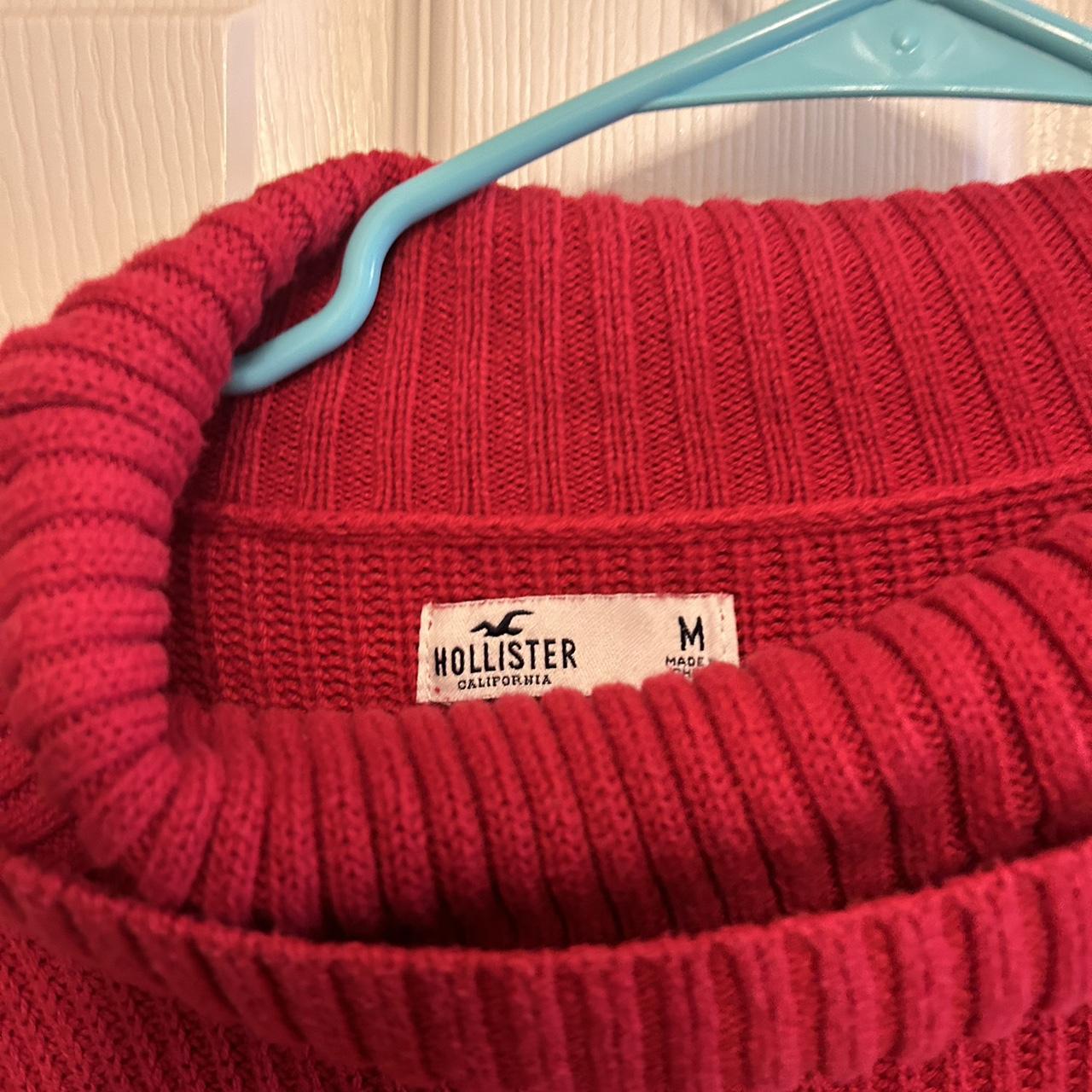 Red discount hollister jumper