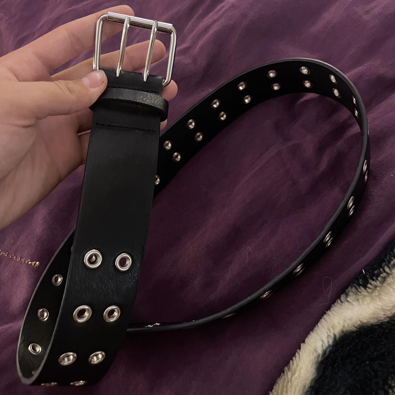 black brandy melville belt with many holes for... Depop